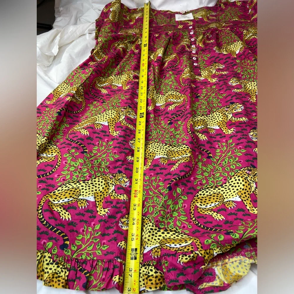Printfresh Fuchsia Leopard-Print Short‎ Sleeve Tunic Size 4X